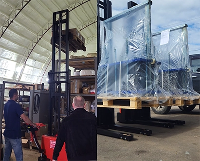 Тест-драйв складской техники на нашем складе в Хабаровске